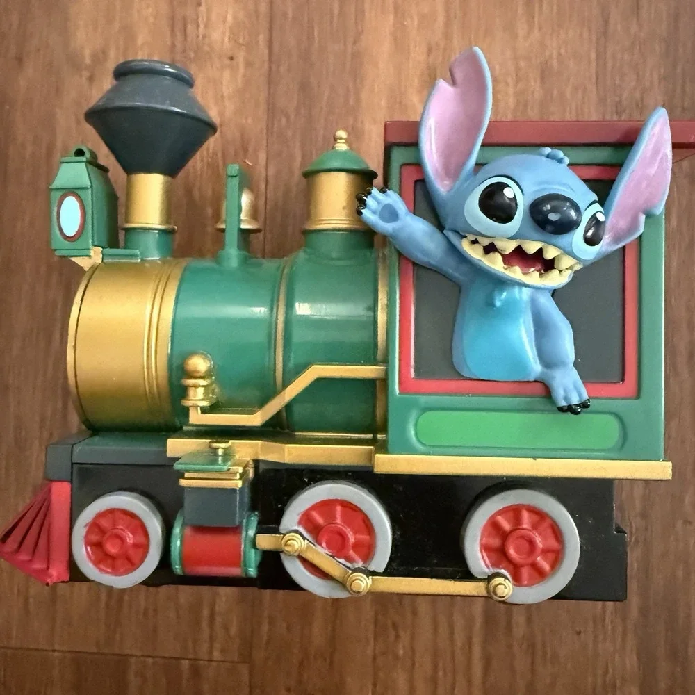 Disney Parks Stitch Train Pullback Toy Pull Back Car Railroad Vehicle Souvenir